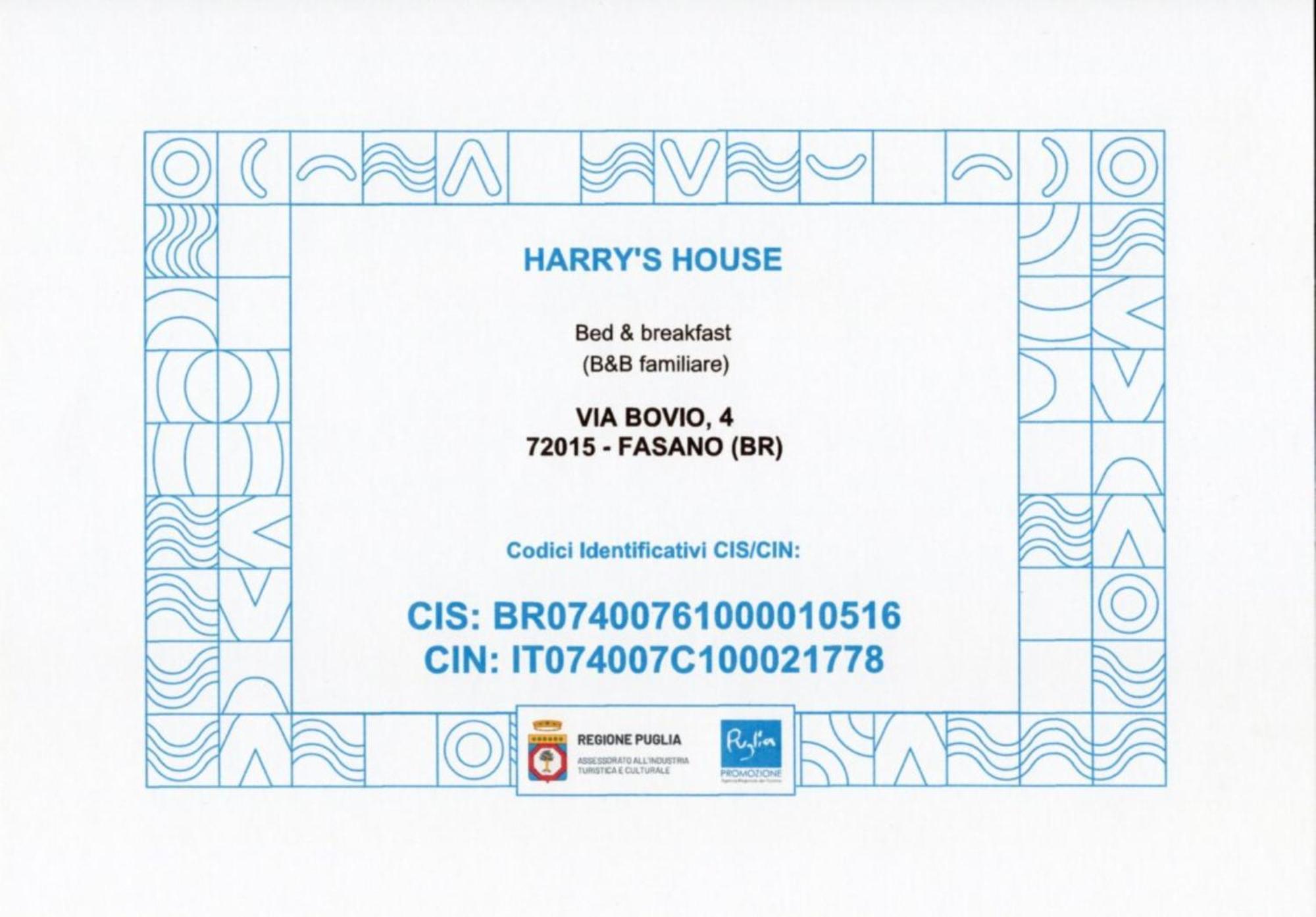 Harry'S House Bed & Breakfast Fasano Ngoại thất bức ảnh